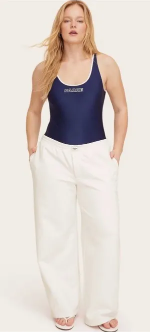 Parke x Target Women’s Cream High Rise‎ Boxer Sweatpants Small NEW thumbnail 1