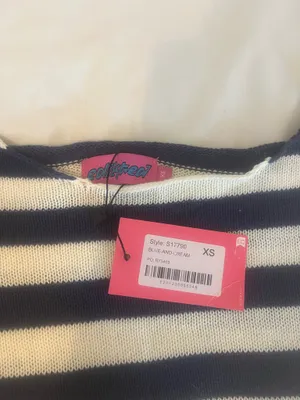 Edikted blue stripe sweater xs thumbnail 3