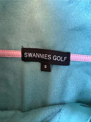 Swannies‎ Golf Women's Teal Quilted Panel Pullover Sweater Comfort Size Small thumbnail 4