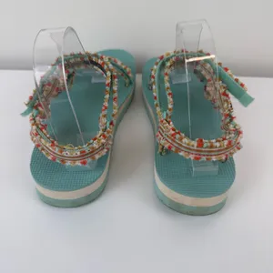 Teva Women’s Midform Fray Teal Multicolor Size 5 thumbnail 5