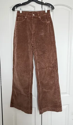 SHEIN Brown Corduroy Pants thumbnail 1