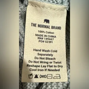The Normal Brand Lounge Set Helen Knit Sweater Henley Top Wide Leg Pants XS / S thumbnail 10