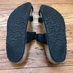 Birkenstock Mayari Black Birko-Flor Toe Loop Sandals Shoes Slip On Size 37 Boho thumbnail 6