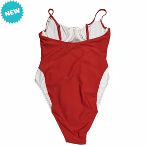 Wild Fable Swimsuit Womens Small Red White Scooped Underwire One Piece NWT thumbnail 2