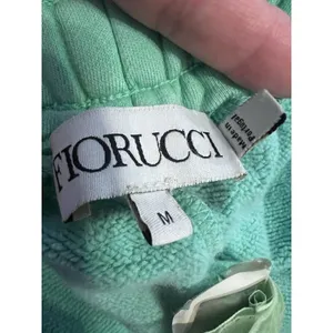 Fiorucci Sweat Pants Womens Size M Green Angels Graphic thumbnail 3