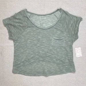 We The Free | NWT Dusty Jade Oversized Pocket Tee | Large thumbnail 1
