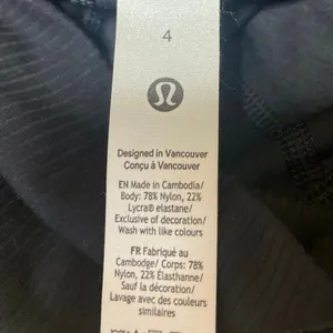 Lululemon Women's Blue Rib Knit Straight Leg Fitness Trousers Leggings Pants 4 thumbnail 4