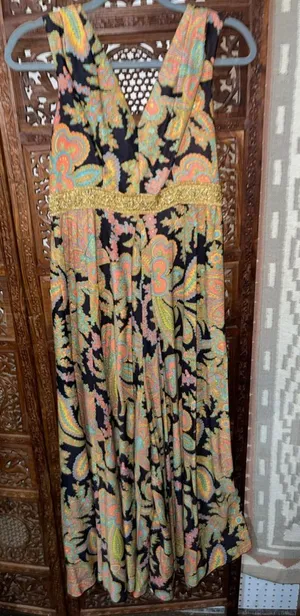 Vintage Sleeveless Romper/Jumper Medium Gold thumbnail 1