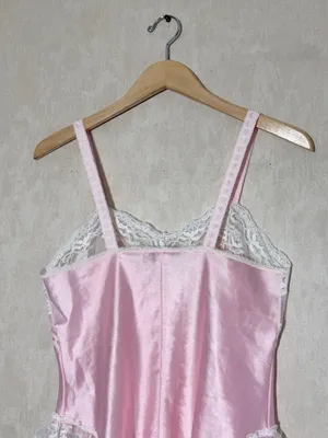 Berh Michaels Women’s Vintage Y2K Babydoll Lace Satin Top Sleeveless Pink S thumbnail 5