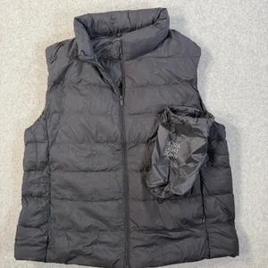 UNIQLO Ultra Light Down Puffer Vest Black Women's Medium Packable Lightweight thumbnail 1