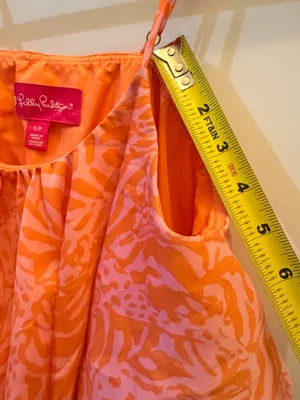 Lilly Pulitzer for Target Pink & Orange Giraffe Print Ruffle Dress – Size Small thumbnail 4