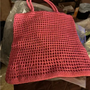 Straw Bag Pink thumbnail 1