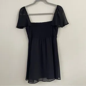 NWT Show Me Your Mumu Black Smocked Breanna Mini Dress‎ Size Small thumbnail 6