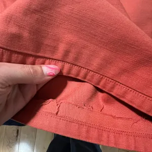 Pilcro Painted Puddle Cargo CROPPED Pants Womens Size 26 Burnt Orange Boho thumbnail 8