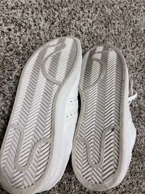 White Adidas Superstar sneakers thumbnail 4