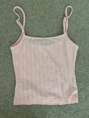 Edikted Light Pink Lacy Tank  thumbnail 3