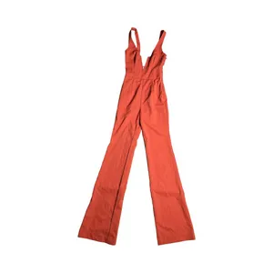 House of CB Natalja Red V Plunge‎ Jumpsuit Size: XS thumbnail 2