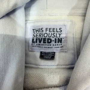 American Eagle Nirvana Hoodie XS Blue‎ Graphic Band Sweatshirt Lived-In thumbnail 5
