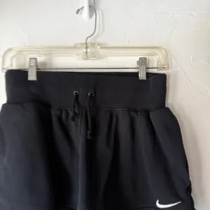 Nike Vintage 2000s Y2kSweat Shorts Black Drawstring Athletic Gym‎ Micro Mini M thumbnail 3