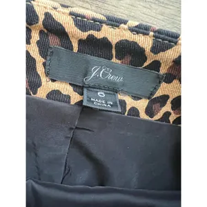 J.crew No. 2 Pencil Skirt Leopard Bi-Stretch Botton 6 Animal Print‎ Women's thumbnail 4