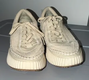 Dolce Vita Denae Cream Woven Sneakers thumbnail 1