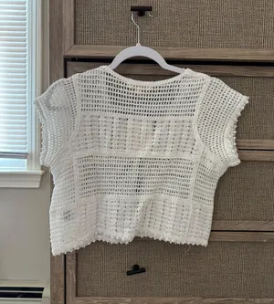 Crotchet Top White thumbnail 2