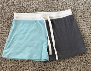 Lagaci Women's Light Blue Gray White Pajama‎ Shorts Size Medium thumbnail 1