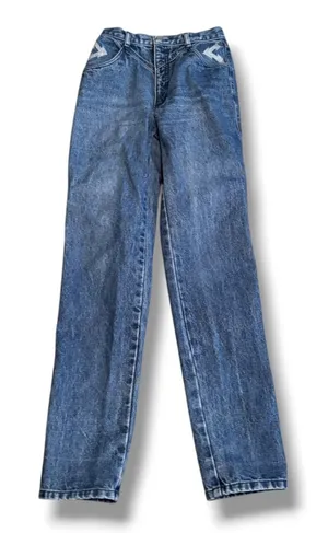 Vintage Roper High Rise Western Mom Jeans Arrow Pocket Acid Wash Long Length thumbnail 1