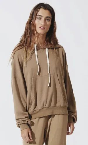 Electric‎ & Rose Melrose Micromodal Hoodie Honey Tan Brown Size Medium thumbnail 1