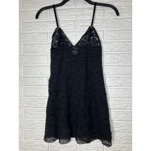 Victoria's Secret black sheer lace lingerie slip dress women's size small sexy‎ thumbnail 5