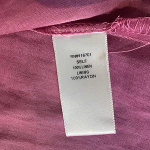 Karlie‎ Large Pink Linen Smock Top Button Up Long Sleeve Lightweight Ruffle NWOT thumbnail 12