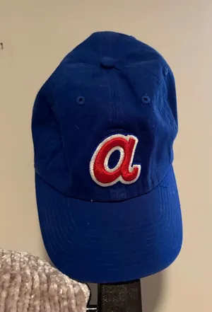 Braves Blue Baseball Cap with Red 'a' Patch thumbnail 1