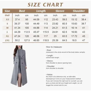 NEW Camel Shawl Collar Career Double Breasted Maxi Pea Coat M thumbnail 5