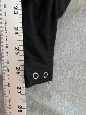 Abercrombie Black Long Sleeve Asymmetrical Wrap Bodysuit Size Medium thumbnail 8
