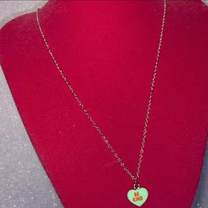 Be Kind Heart Necklace Sterling Silver 925 Jewelry Blue thumbnail 10
