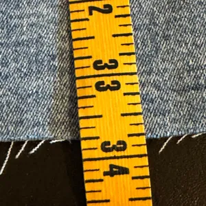 NWT Asymmetrical Denim Mini Dress Acid Wash Western Festival Mall Goth Y2K Indie thumbnail 12