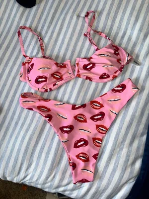 SheIn Patterned Bikini thumbnail 1