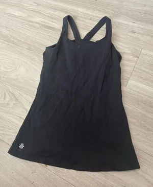 Athleta Black Cross-Back Tank Top thumbnail 1