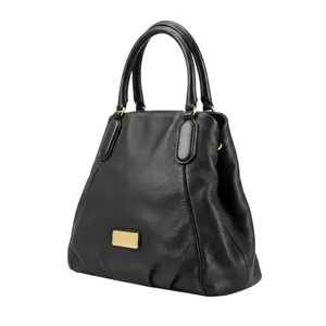 MARC By MARC JACOBS Classic Q Fran Cow Leather Handbag Black Timeless Satchel thumbnail 4