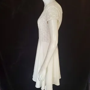 Altar'd State White Dress with Lace Top (XS) thumbnail 3