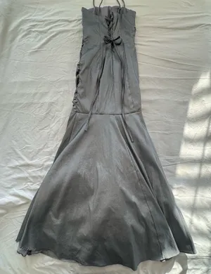 Grey Cindy Prom Dress Gray thumbnail 5