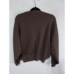 Disney Women's XS Brown Sweatshirt Mickey Mouse Ski Club Graphic Pullover thumbnail 2