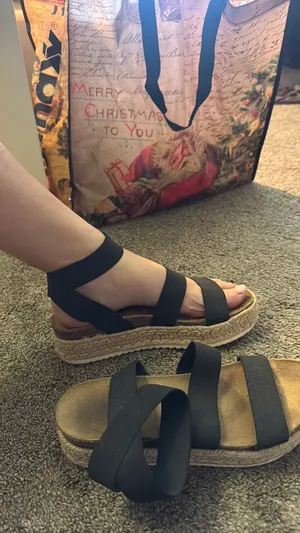 Sandals Black Size 10 thumbnail 2