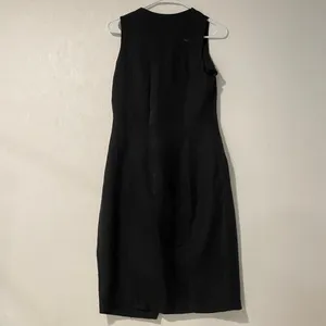 ASTR The Label Black Linen Blend Midi Dress Sleeveless Button thumbnail 3