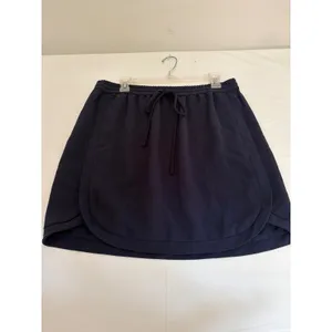 J. Crew Navy Blue Tulip Hem Mini Skirt with Pockets Size 12 Drawstring Waist thumbnail 10