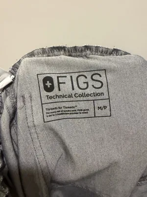 FIGS Yola Elastic Waistband Skinny Scrub Pants Graphite Grey PO 1290 thumbnail 11