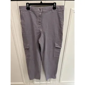 ARITZIA Wilfred‎ Free Modern Cargo Pants High Rise Purple Slate Utility Size 16 thumbnail 3