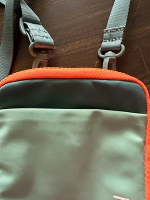 Lululemon Crossbody Bag Sage Green, Gray and Orange Zip Adjustable Strap thumbnail 5