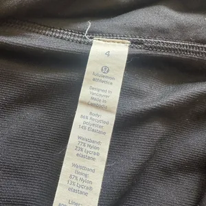 Lululemon Run Times Short 4-way Stretch 4" Black thumbnail 4
