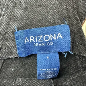 Arizona Jean Co Denim Jumper Dress Overall Jean Black Size Small Grunge Y2K Goth thumbnail 4